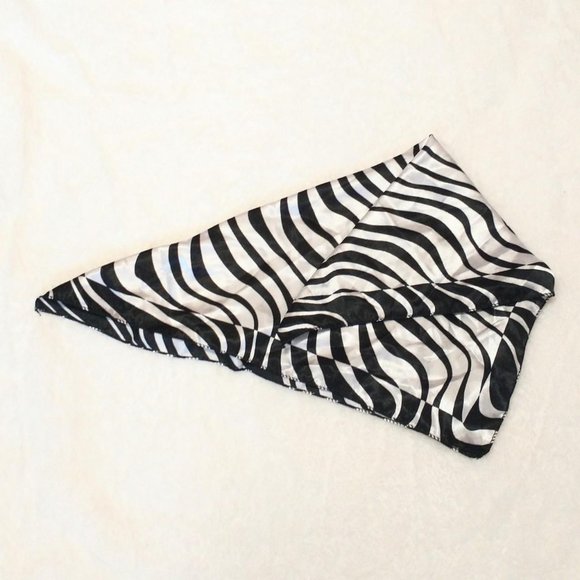 Psychadelic Zebra Print Square Scarf - Picture 1 of 4